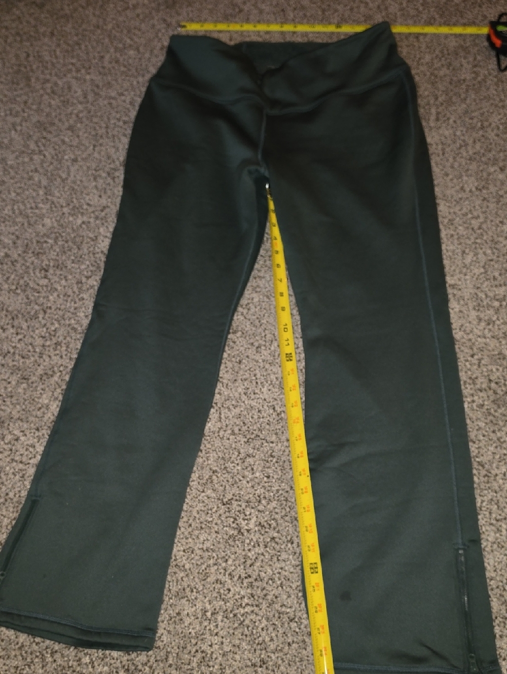 Old Navy Active Dark Green Cozecore High Rise Flare with Elastic Waist Xl